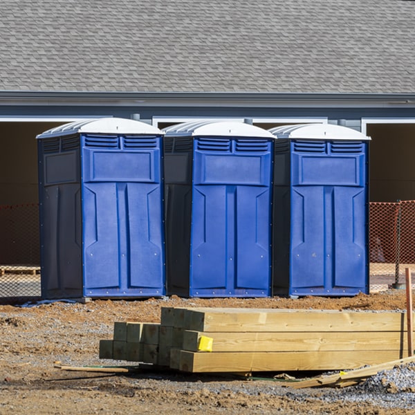 how can i report damages or issues with the portable toilets during my rental period in Merna NE